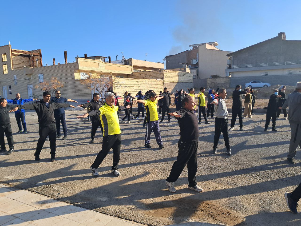 Public Sports Activities in Residential Area