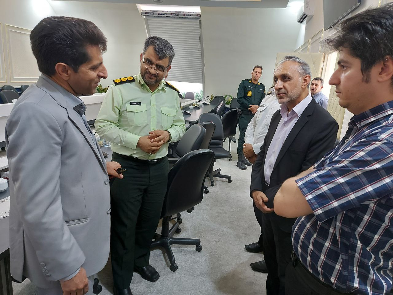 The Sirjan police chief visited the zone.