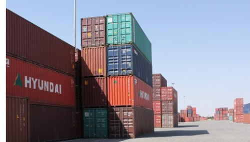 469% increase in goods in transit to the zone.