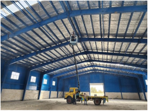 Setting up facilities for sheds on Goldiran street.